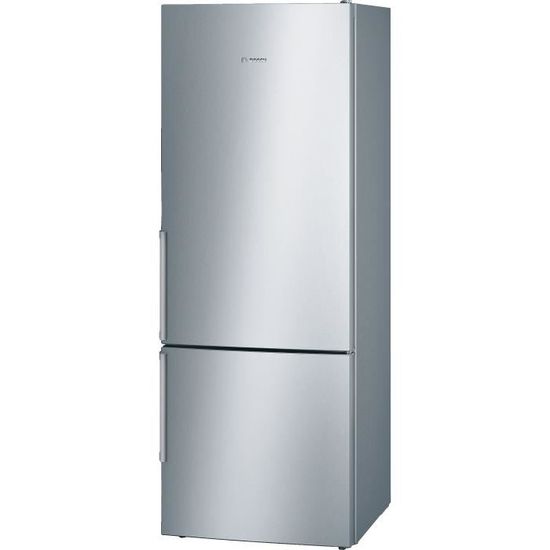 BOSCH KGE58BI40 Réfrigérateur combi - 495 L (377 L + 118 L) - Brassé LowFrost - A+++ - HxLxP 191 x 70 x 77 cm - Inox