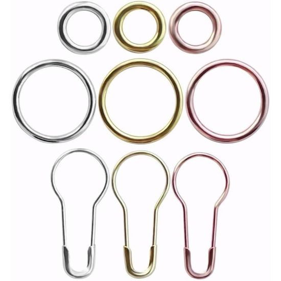 Marqueur Crochet Marqueurs De Couture Métal - Lot De 100, Colorés, Pour Tricot Marqueur De Maille