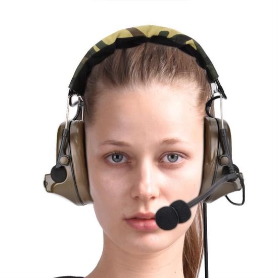 Casque Militaire AMP Réduction Active De Bruit Avec Bluetooth – Protection IP6X, Design Tête