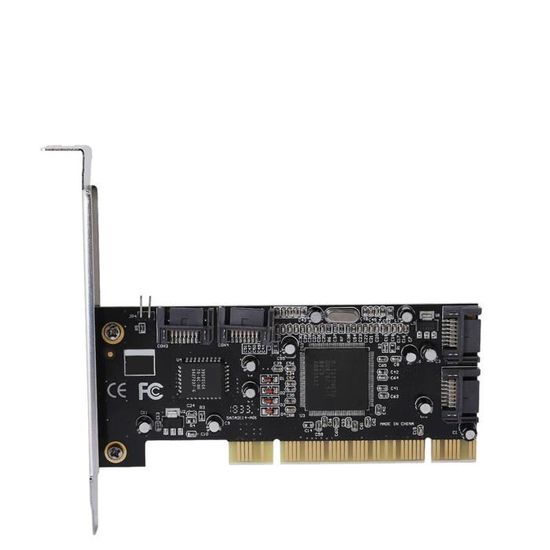 Carte RAID SATA 4 Ports PCI Kuuddker - Avec 2 Câbles SATA, Pour PC Bureau, Support RAID 0/1/0+1