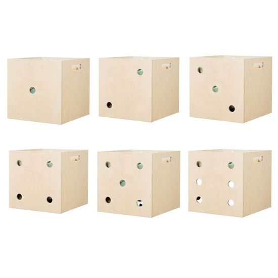 Lot De 6 Boîtes à Cartes à Jouer EVA - Rangement Cartes Et Accessoires Voyage