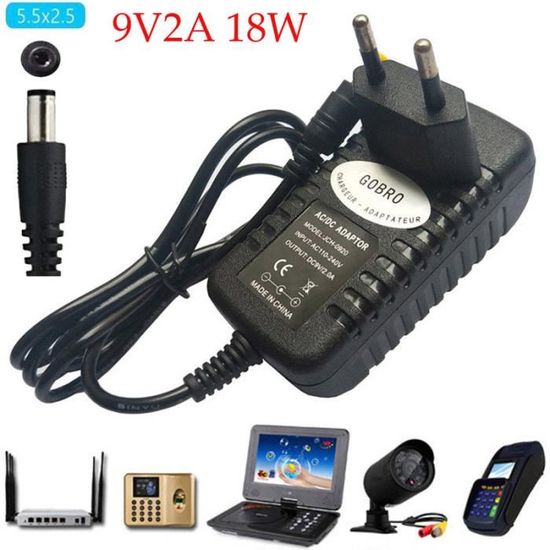 Chargeur Secteur 9V Cargador ESP Pour Sport-Elec Multisport Pro - Prise Française