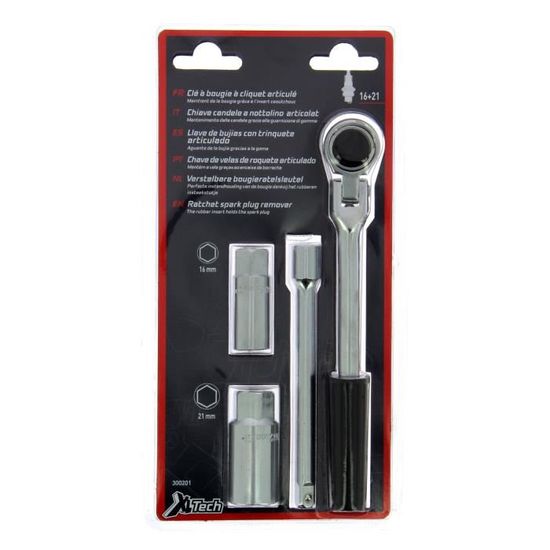AEG 005000 Clé à Bougie 3 Douilles, 14-16-21 mm
