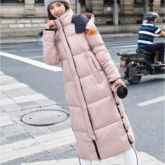 DOUDOUNE Femme Mode Ample couleur unie Manches longues Coton Rose GOGUQ Rose Cdiscount Pret a Porter