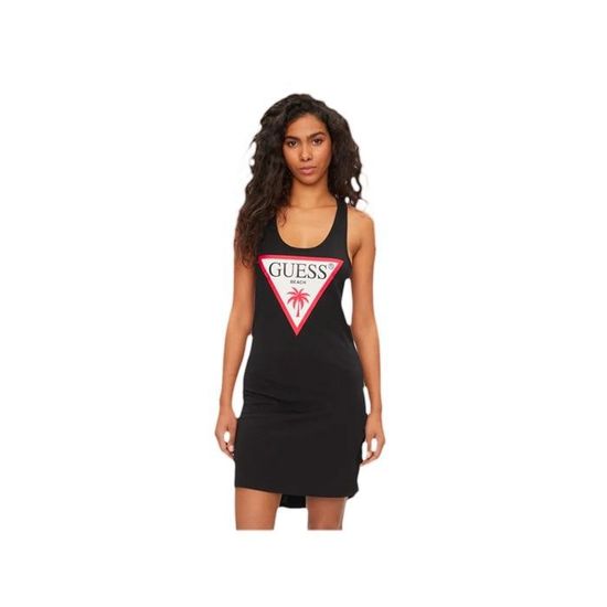 Robe Guess Femme Palmas Noir Coton Noir Cdiscount Pret a Porter