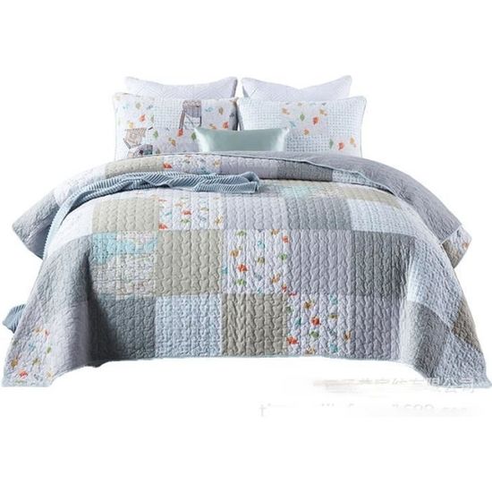 Set De Literie Boutis Octavia Par Stof - Couvre-lit 220x240 Cm + 2 Taies D'oreiller - NEUF
