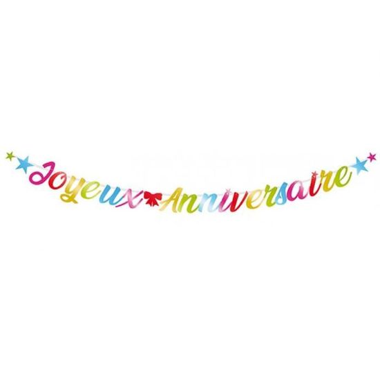 Guirlande lumineuse,LED joyeux anniversaire lettre en forme de chaîne à  piles lumières fête d'anniversaire - Type HAPPY BIRTHDAY #A - Cdiscount  Maison