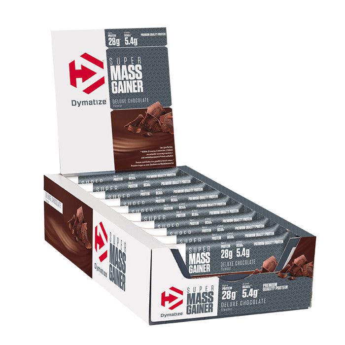 DYMATIZE Lot de 10 barres Super Mass Gainer - Chocolat - 90 g