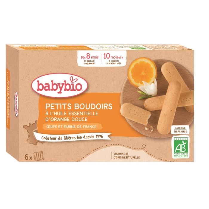 Babybio - Petits Boudoirs - Bio - 120g - Dès 8 mois