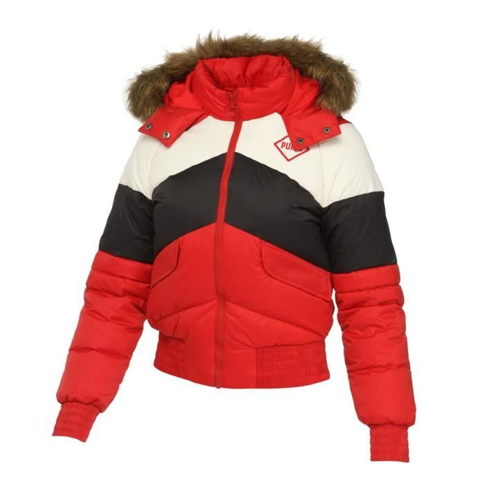 Doudoune puma femme rouge shop