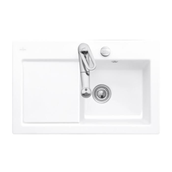 Evier céramique VILLEROY & BOCH SubwayPure Egouttoir à gauche 78x51 cm - vue 2
