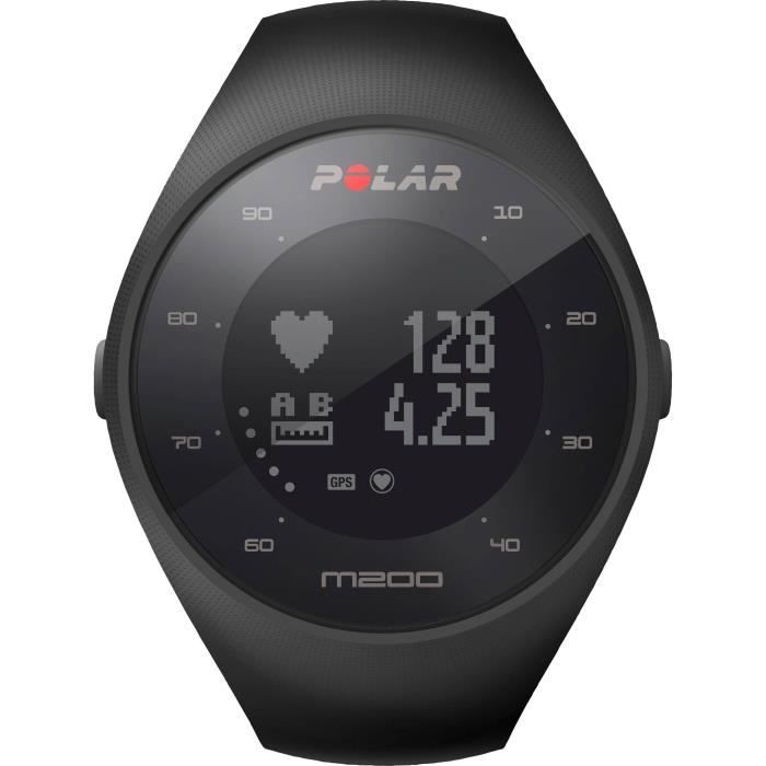 Montre GPS Cardio Poignet POLAR M200 Noir Waterproof Suivi d