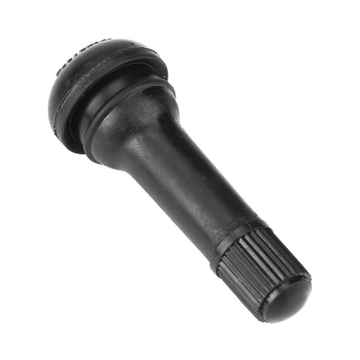 100 pièces tige de valve de pneu caoutchouc et alliage pour remplacent (noir)-SPR