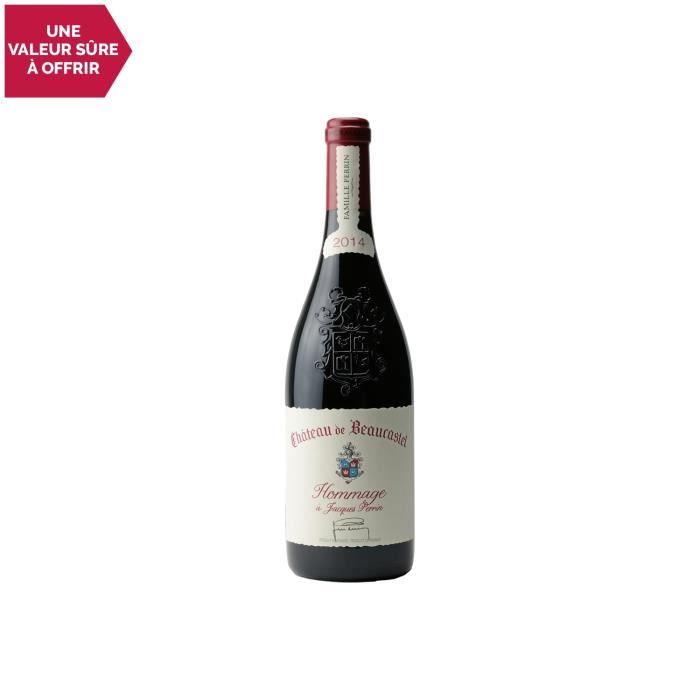 Châteauneuf-du-Pape Hommage à Jacques Perrin Rouge 2014 - 75cl - Château de Beaucastel - Vin AOC Rouge de la Vallée du Rhône -