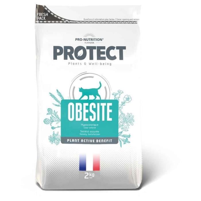 Flatazor - Croquettes Protect Obesite pour Chat - 2kg