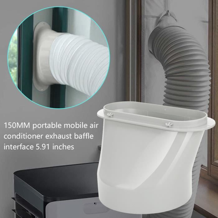 Kit de tuyau d'échappement de climatisation portable joint de tuyau d'adaptateur de fenêtre de 5,91 pouces 11 - hanshiko