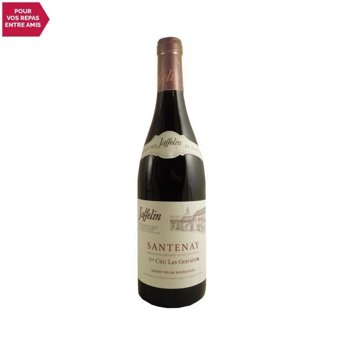Santenay 1er Cru Les Gravières Rouge 2017 - 75cl - Jaffelin - Vin AOC Rouge de Bourgogne - Cépage Pinot Noir