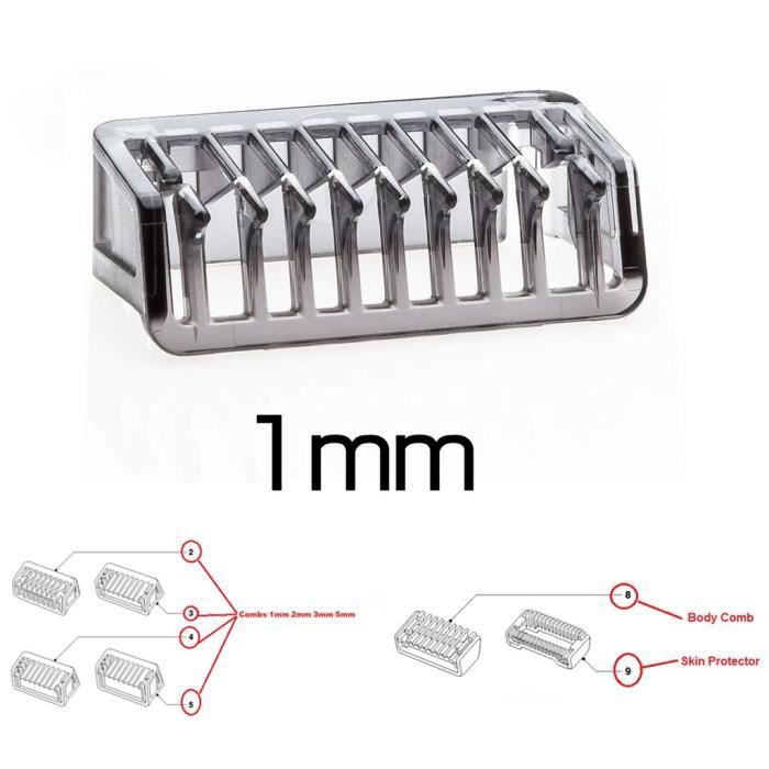 Peigne 1 2 3 5mm Trim-mer Clipper Body Skin pour OneBlade-One Blade Shaver QP2510 @kinjgoki 2755