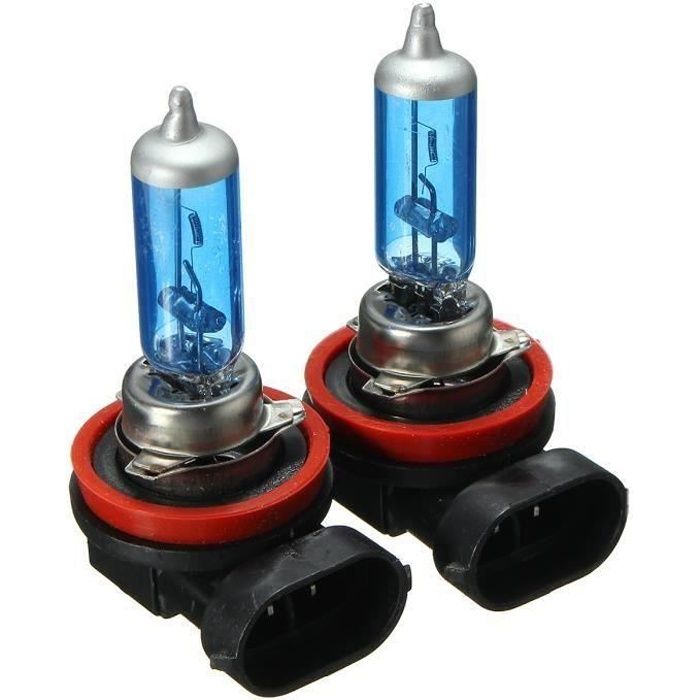 JL Led Ampoules H8 - H11 - Azul 2X H1 H3 H4 H7 H8 - H11 H13 9006 Phare Antibrouillard Remplacement Halogène Am...... -