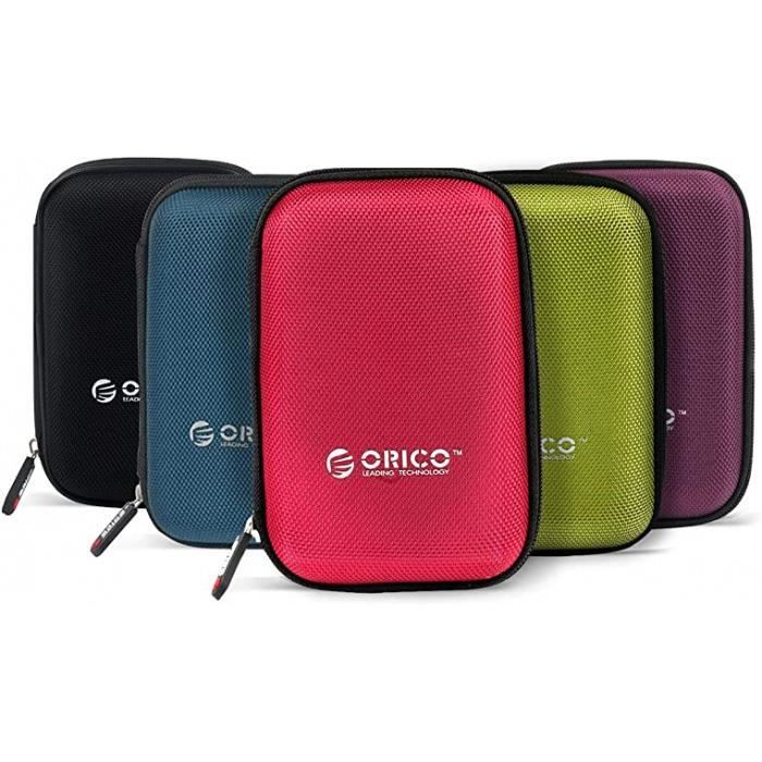 housse pour disque dur externe portables de 2,5 pouces - sac étui de protection pour western digital wd seagate toshiba samsung maxt