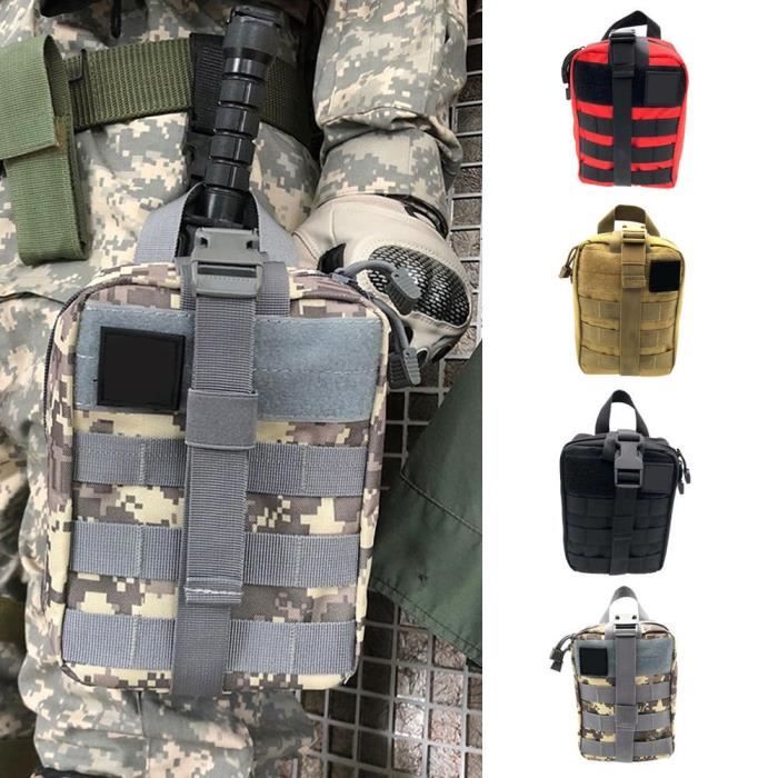 Sac médical tactique amovible voyage trousse de premiers soins Kits de survie d'urgence pour sac à dos ceinture Camping randonnée