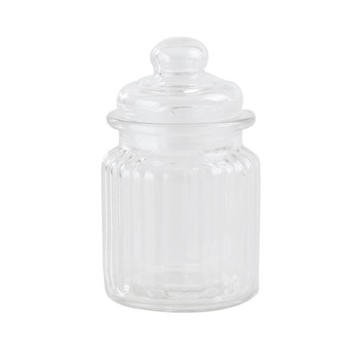Récipient de sucrerie d'épice de café de thé de stockage de pots de verre transparent de 650ml PORTE MONNAIE