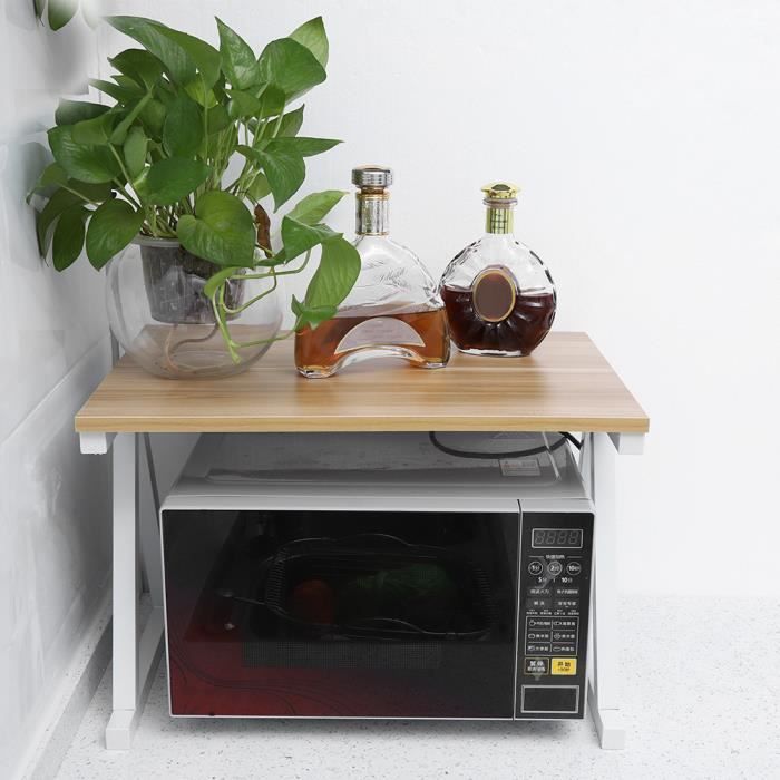 COC Étagère de cuisine sur pieds pour micro-ondes Étagère métallique 57 * 38 * 38 cm #2