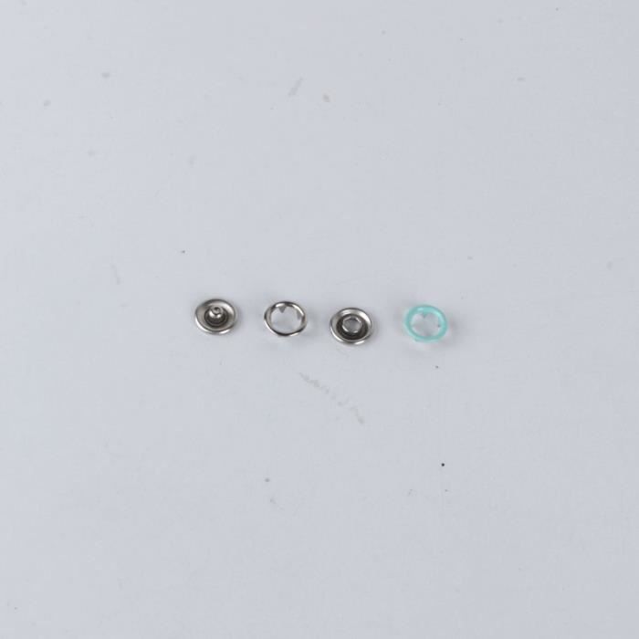 Fermeture Boutons,Boutons pression ensembles ton argent pas de coudre anneau ouvert bouton pression boutons de - Type 1- 10sets
