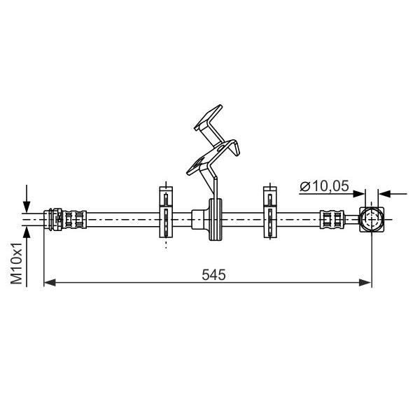 FUYAU FLEXIBLE DE FR BOSCH 1987481077