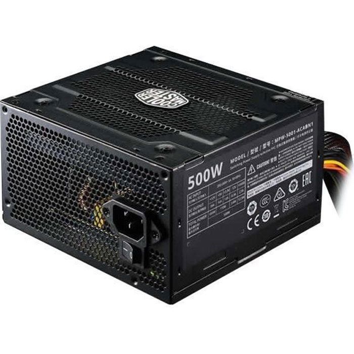 Cooler Master Elite MPW-5001-ACABN1 V3 alimentation électrique (interne) ATX12V 2.31 CA 200-240 V 500 Watt PFC active Europe