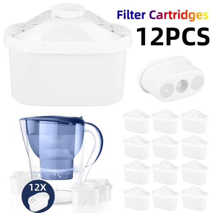 Cartouche Filtrante pour Carafe, Filtres à eau Universel, BRITA MAXTRA Haute Performance (Nouvelle Formule) - Paquet 12 #1387