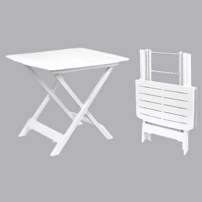 Table Adige Camping PVC (45 x H52 cm) Blanc