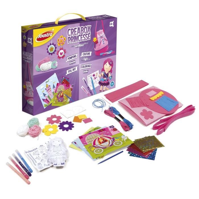 JOUSTRA - Créabox Princesse - Un coffret créatif des petites princesses avec plein d'activités !