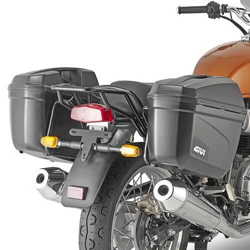 Support valises latérales moto Givi Monokey Royal Enfiel Interceptor 650 (19 À 20) - noir