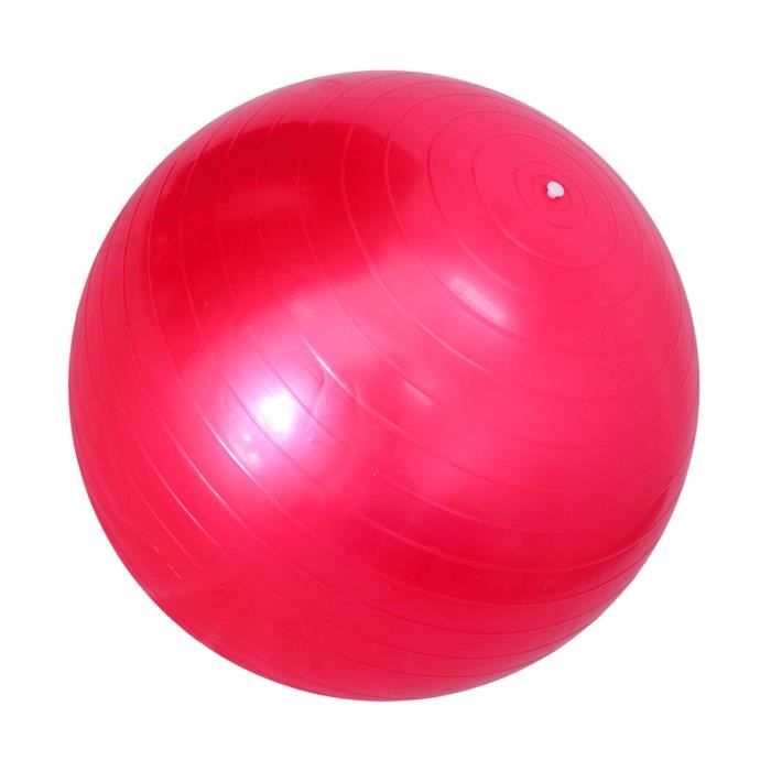 2MM Ballon PVC Anti-dérapant Balle de Yoga Exercice Gymnase Pilates Fitness 45/85cm 45cm rose