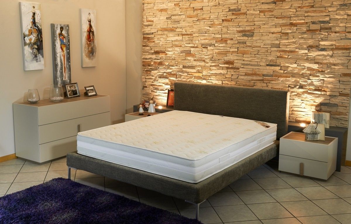 Literie -Matelas Supreme Orthopedique 160x200 x 21,5 cm - Tres Ferme - Face Hiver 3 cm de Memoire de Forme 65 kg-m3 + Laine Merinos