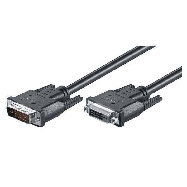 M-Cab DVI-D M-F 3m, 3 m, DVI-D, DVI-D, Mâle, Femelle, Nickel