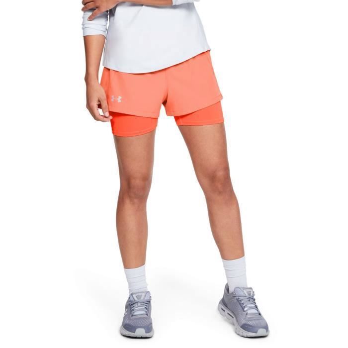 Under Armour Femme Qualifier 2-In-1 Short De Sport
