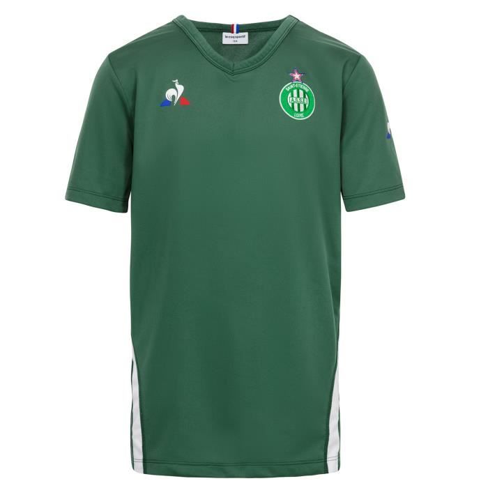 LE COQ SPORTIF Asse Training Maillot Mc Garçon - Taille 12 ans - VERT