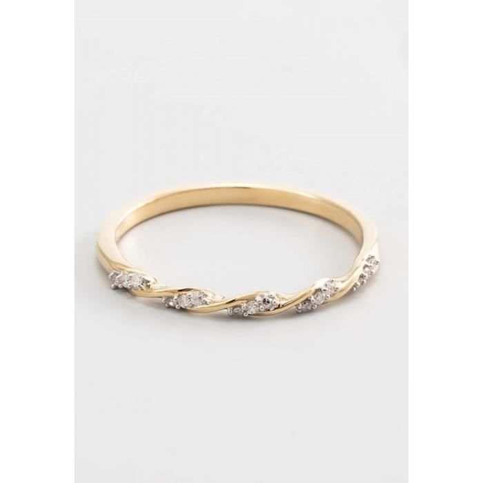 Bague Or Jaune et Diamant