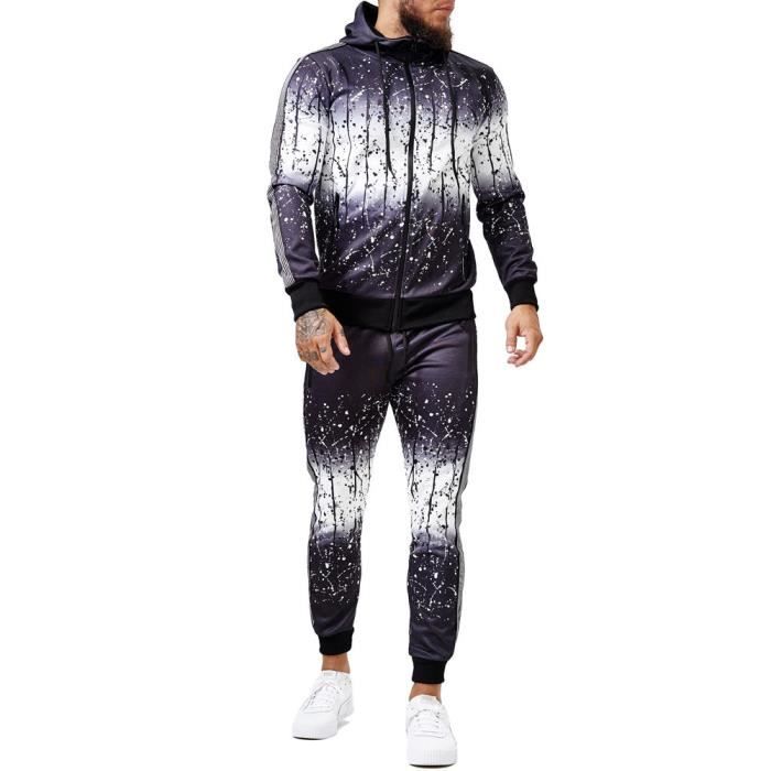 Survêtement fashion homme Survêt 1649 noir