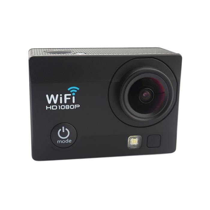 Caméra sport full HD 1080P télécommande caméra embarquée étanche grand angle 170°avec kit d'accessoires (noir)