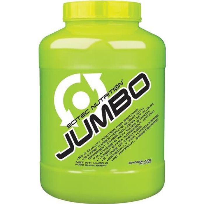 Scitec Jumbo 4400g CHOCOLAT 4,4kg Proteine Gainer