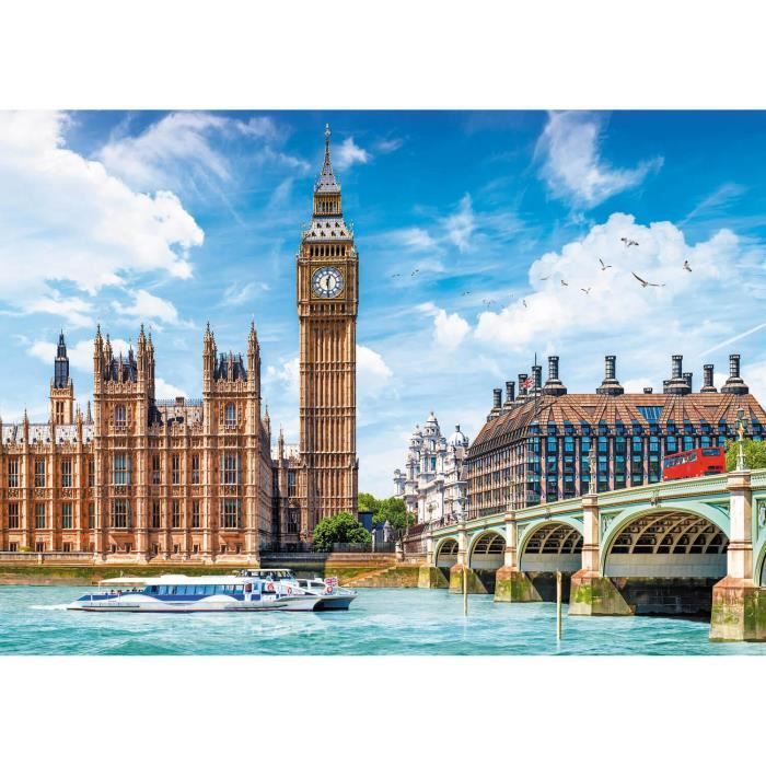 Puzzle 2000 pièces : Big Ben, Londres, Angleterre Coloris Unique