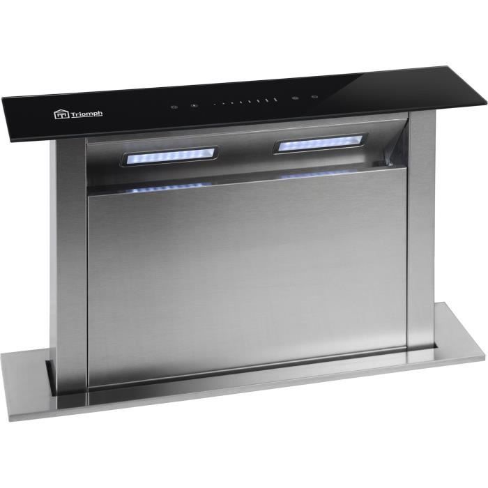TRIOMPH - TAHP6X - Hotte/plan de travail - 615 m3/h -72dB max - 4 vitesse - L60cm - Inox