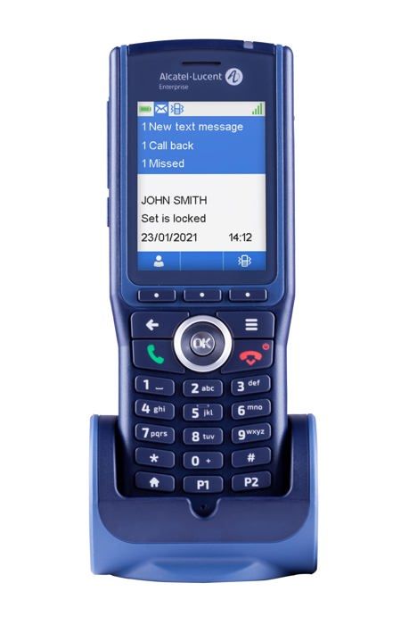 Alcatel 3BN67380AA Lucent 8244 Schnurloses Digitaltelefon mit Bluetooth Schnittstelle IP DECTGAP Blau - vue 2