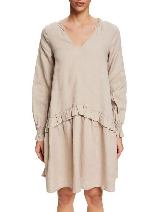 Robe Esprit collection 042EO1E303 Esprit Robe Femme 260 LIGHT Taupe Cdiscount Pret a Porter