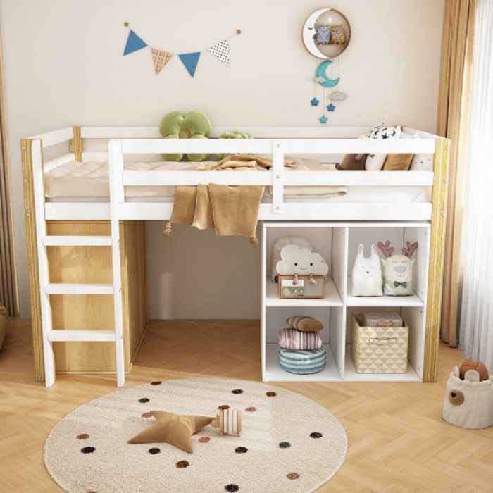 Lit Mi-Hauteur & Surélevé Enfant - Pour Fille & Garçon