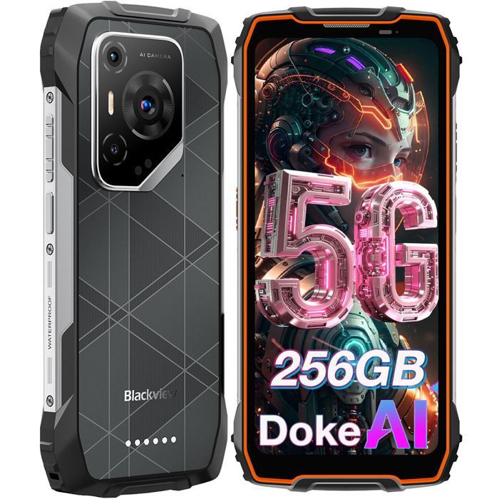 OPPO A5 Pro 5G – 8Go RAM + 256Go, écran 6.67" 120Hz, Appareil Photo 50MP IA, Batterie 5800mAh, IP69, Noir Brun - 8