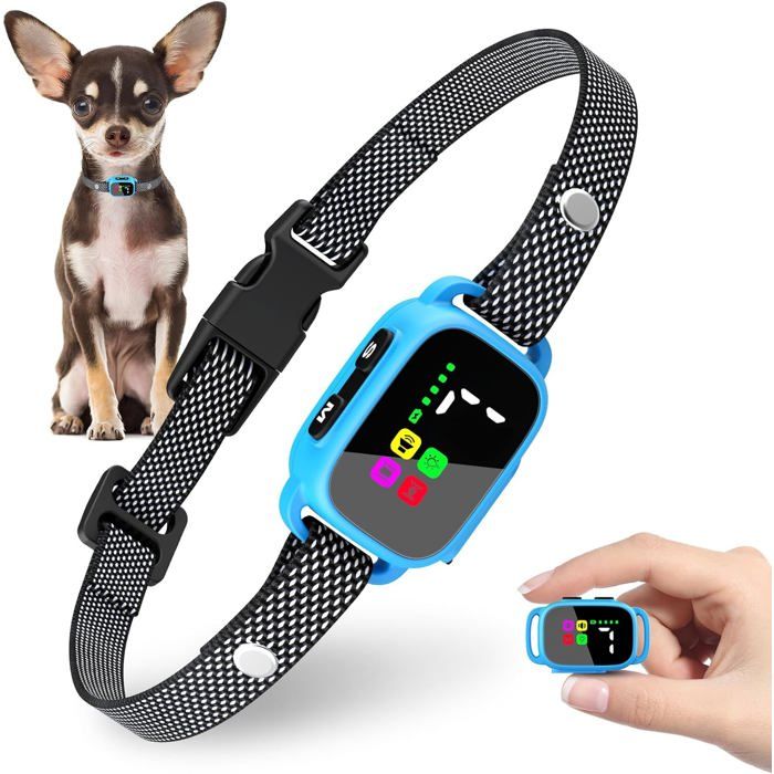 Meilleurs prix pour Collier Anti Aboiement pour Petits Chiens Rechargeable Anti Aboiement Collier Dressage Étanche IP67 pour Petits Moyen Chiens